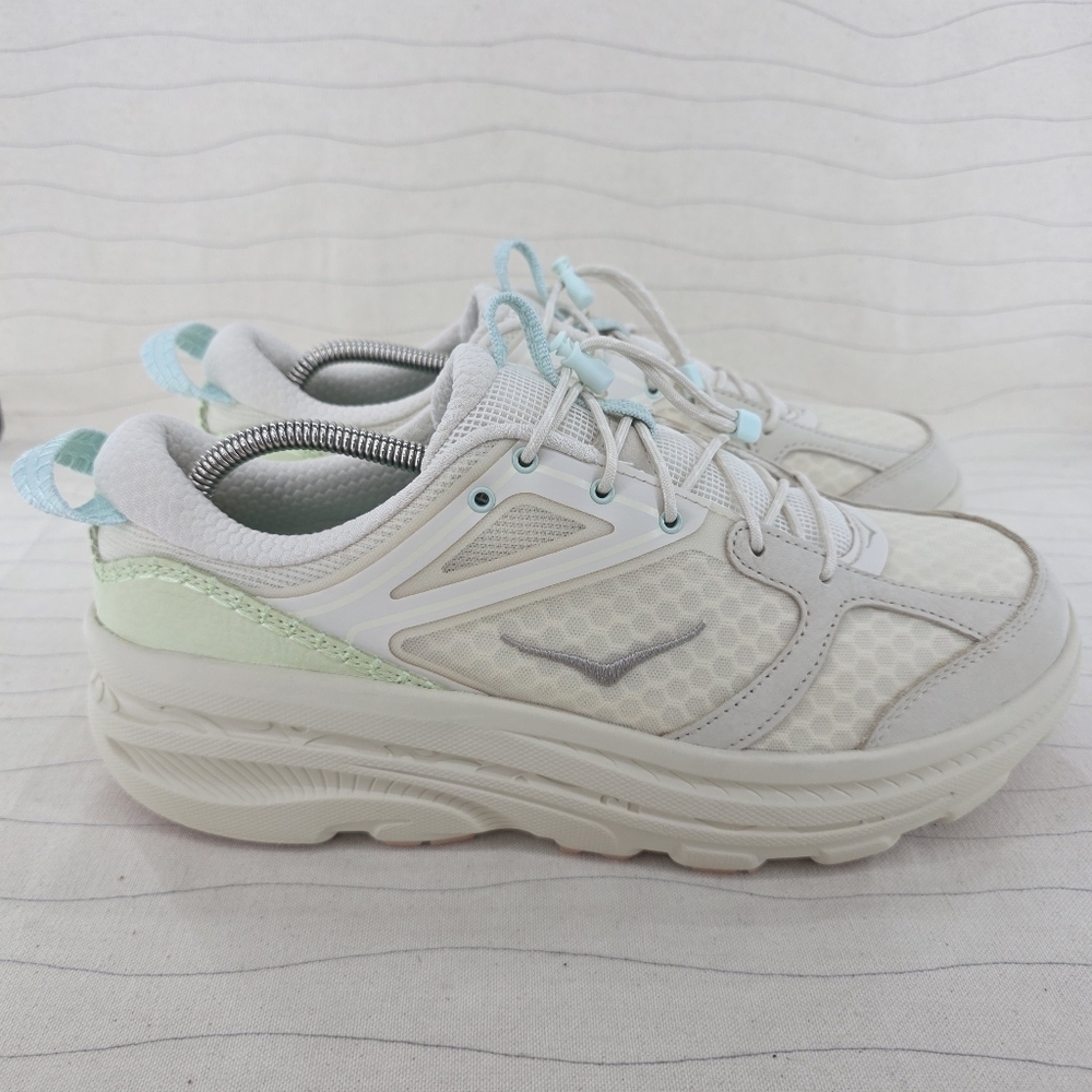 Hoka Womens Bondi B3LS Oat Milk Running Sneaker Shoes 1155351-OKT Size 12.5 NEW